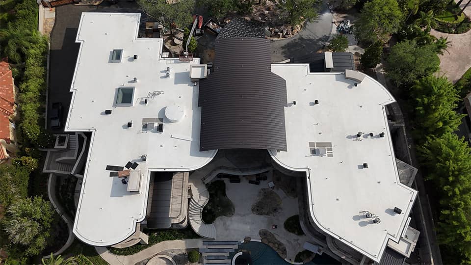 Picture of a metal commercial roof